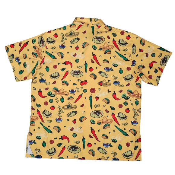 Funny guy creation novalty Mexican Food Print Shirt XL Taco burrito Taco Tuesday - Picture 4 of 8